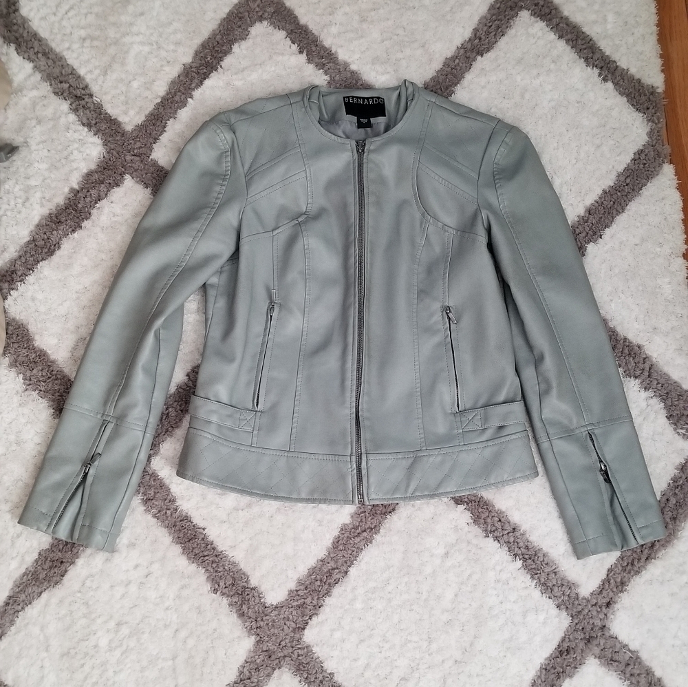 Faux leather jacket